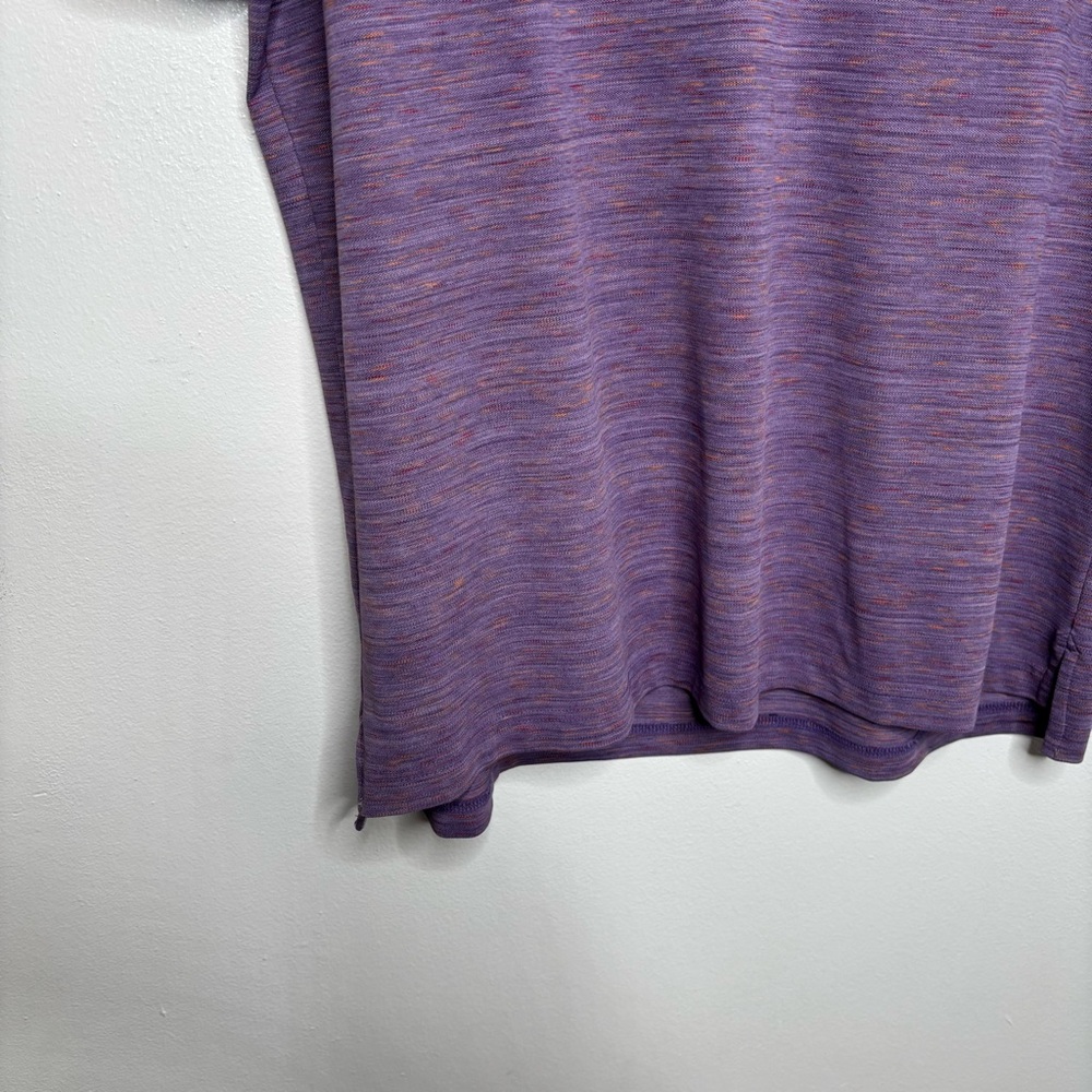 johnnie-O Hale Polo Shirt Purple Space Dye Performance L - Picture 3 of 8